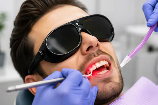 Laser gum shaping