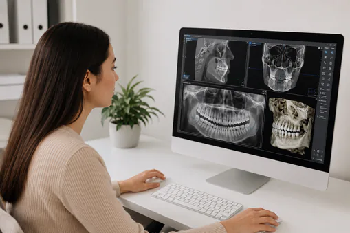 Digital dental x-ray imaging equipment